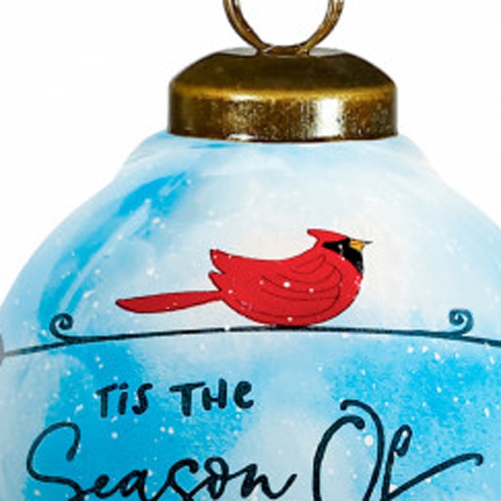 Red Blue And Green Glass Finial Ornament