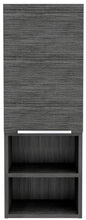 12" Gray Wood Floating Single Door Bathroom Vanity