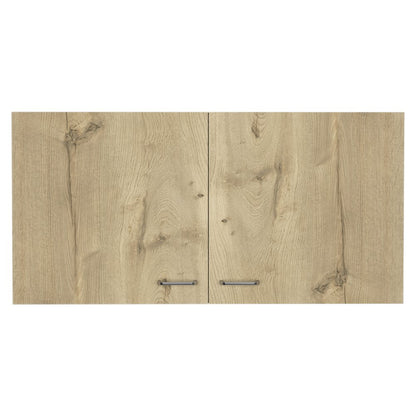 39" White And Light Oak Standard Accent Cabinet With One Shelf