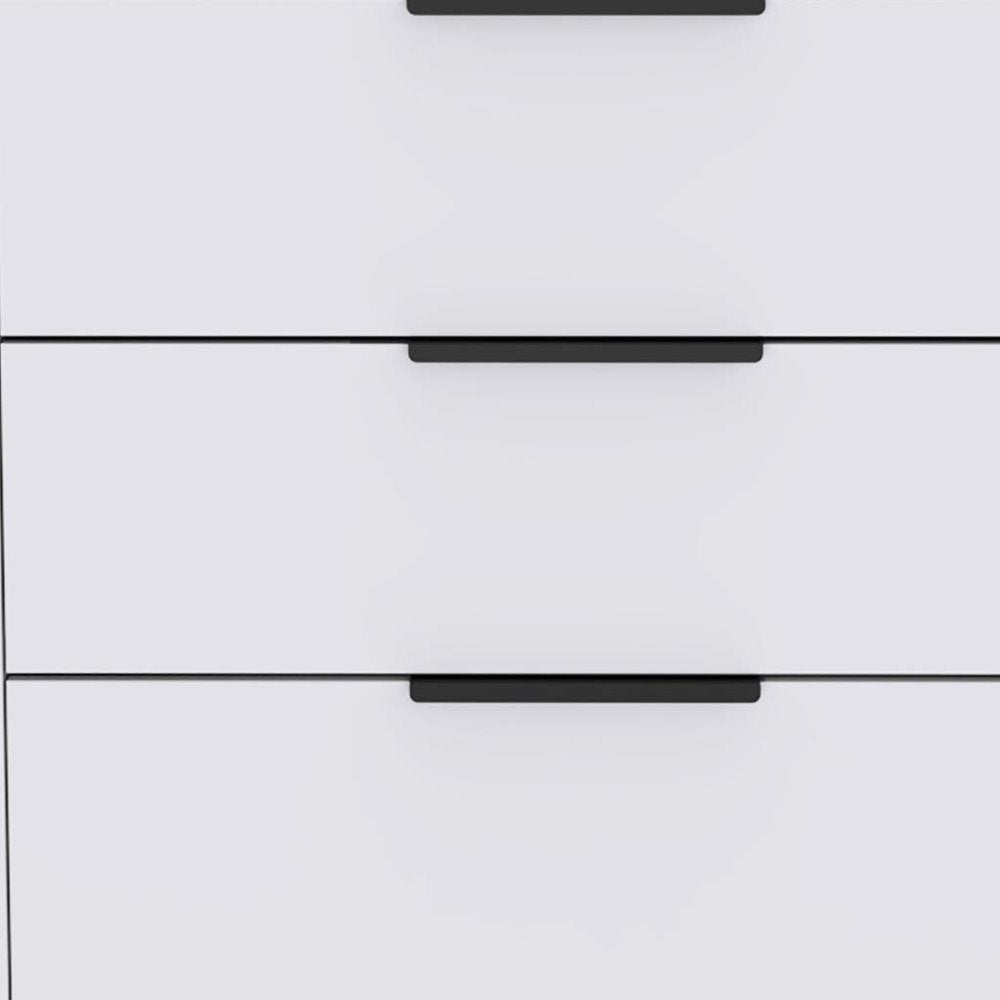 28" White Three Drawer Standard Chest