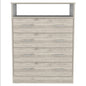 33" Light Grey Manufactured Wood Four Drawer Dresser
