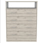 33" Light Grey Manufactured Wood Four Drawer Dresser