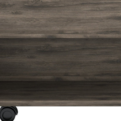 22" Dark Brown Manufactured Wood Rectangular Lift Top Coffee Table With Drawer
