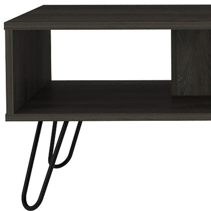 40" Carbon Espresso Manufactured Wood Rectangular Coffee Table