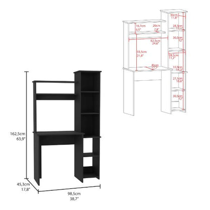 40" Black Computer Desk