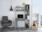 40" Light Gray Computer Desk