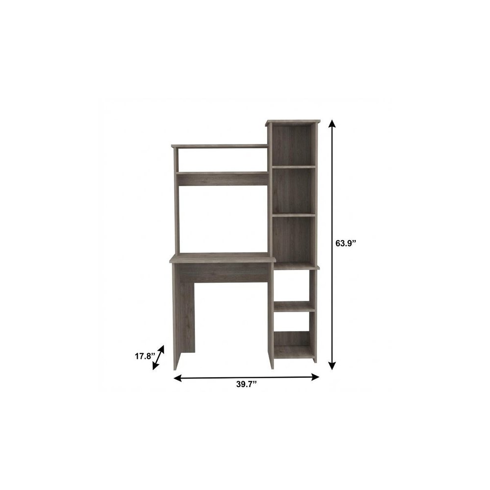 40" Light Gray Computer Desk