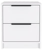 19" Wood Two Drawer Nightstand