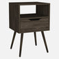 25" Wood One Drawer Nightstand