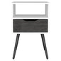 25" Wood One Drawer Nightstand