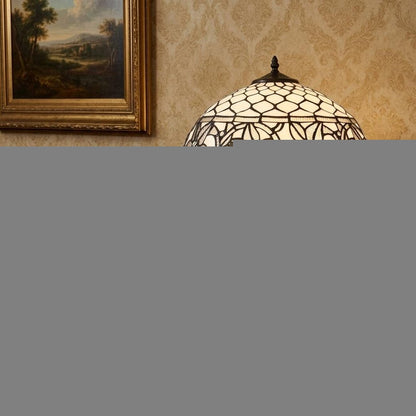 23" Dark Brown Metal Two Light Candlestick Table Lamp With White Shade
