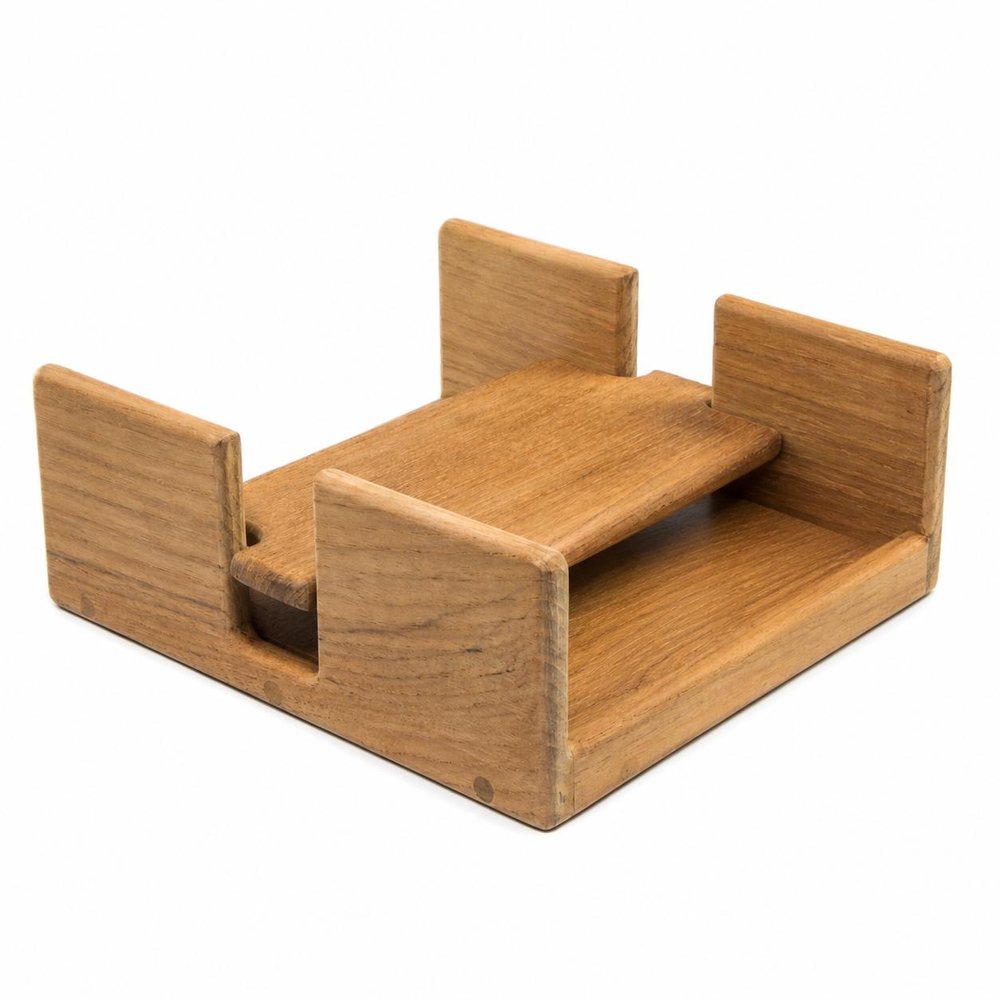Free Standing 7.38 " Wood Napkin Holder