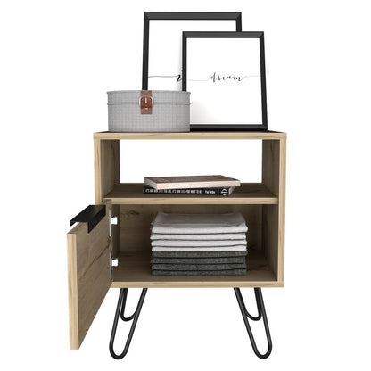 22" Oak Wood Nightstand
