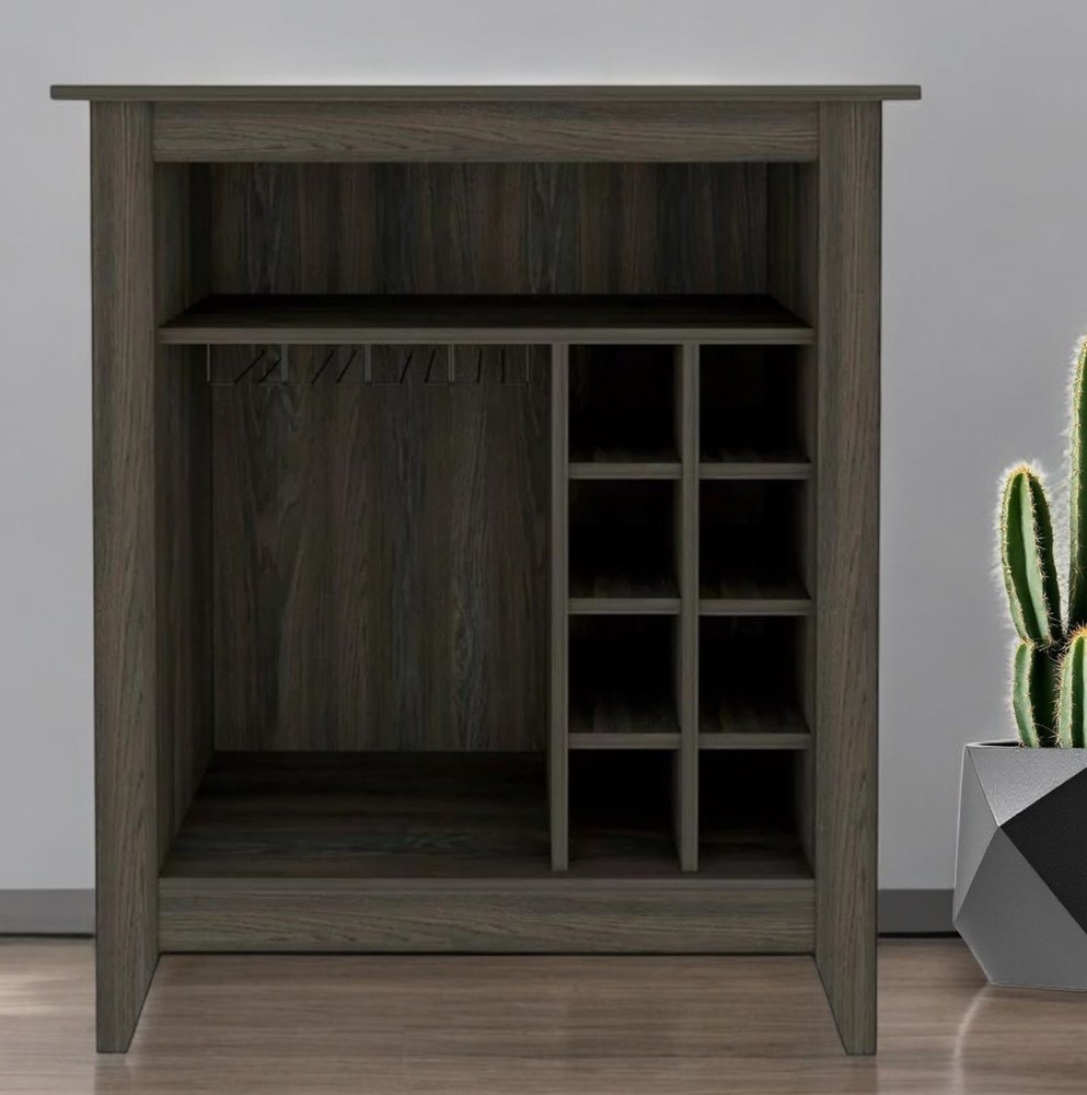 Espresso Bar Cart With Wine Storage