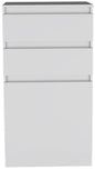 23" White Wood Two Drawer Dresser