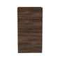 23" Dark Brown Wood Two Drawer Dresser
