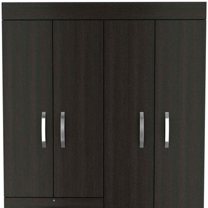 47" Black Three Drawer Combo Dresser