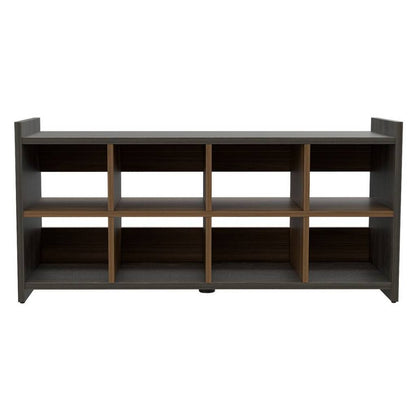 Dark Brown Ten Pair WoodShoe Rack