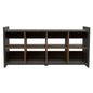 Dark Brown Ten Pair WoodShoe Rack
