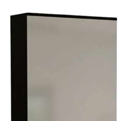 Dark Brown Ten Pair Wall Mounted WoodShoe Rack