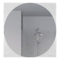 24" Clear Square Framed Bathroom Over Vanity Mirror