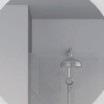 24" Clear Square Framed Bathroom Over Vanity Mirror