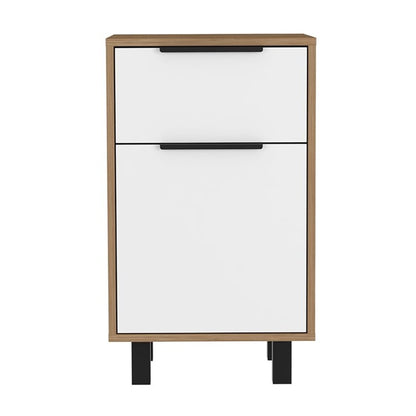 28" Wood One Drawer Nightstand