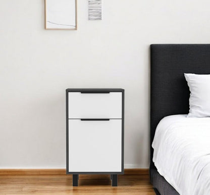 28" Wood One Drawer Nightstand