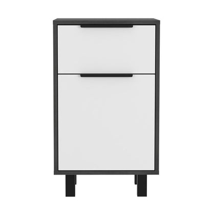 28" Wood One Drawer Nightstand