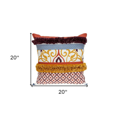 20" Quatrefoil Cotton Throw Pillow