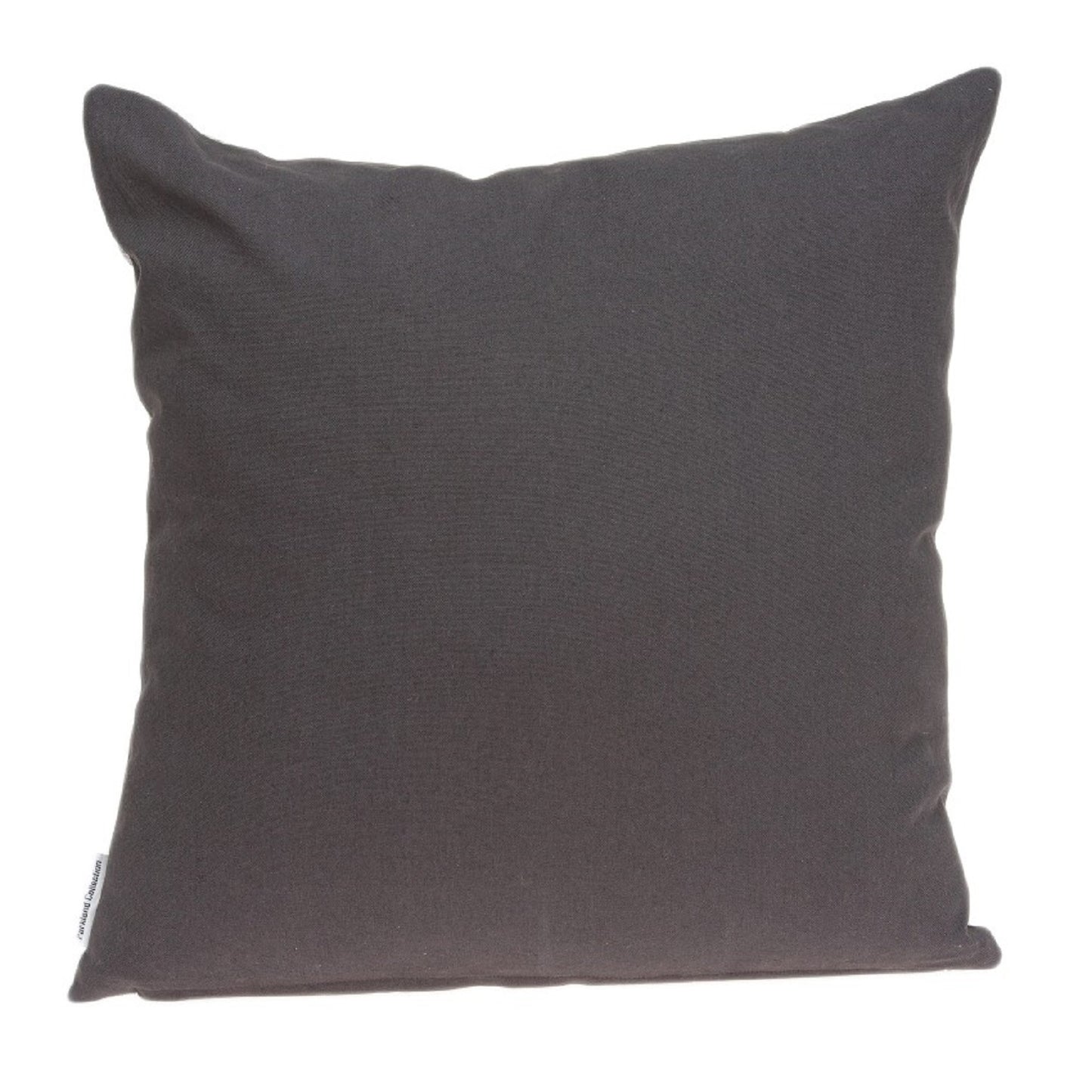 20" Gray Cotton Blend Throw Pillow