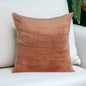 22" Orange Cotton Blend Throw Pillow