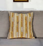 18" Beige Cotton Throw Pillow