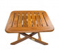 18" Brown Solid Wood Rectangular End Table