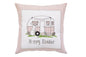 17" Light Pink Easter Easter Bunny Throw Pillow