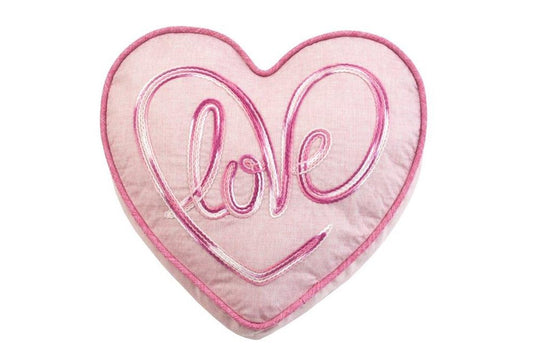 16" X 15" Pink Heart Love Valentines Day Heart Throw Pillow