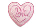 16" X 15" Pink Heart Love Valentines Day Heart Throw Pillow