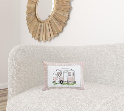 13" X 18" Light Pink Throw Pillow