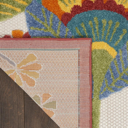 12' X 15' Blue And Yellow Indoor Outdoor Area Rug