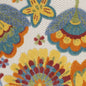 6' Yellow And Red Indoor Outdoor Runner Rug