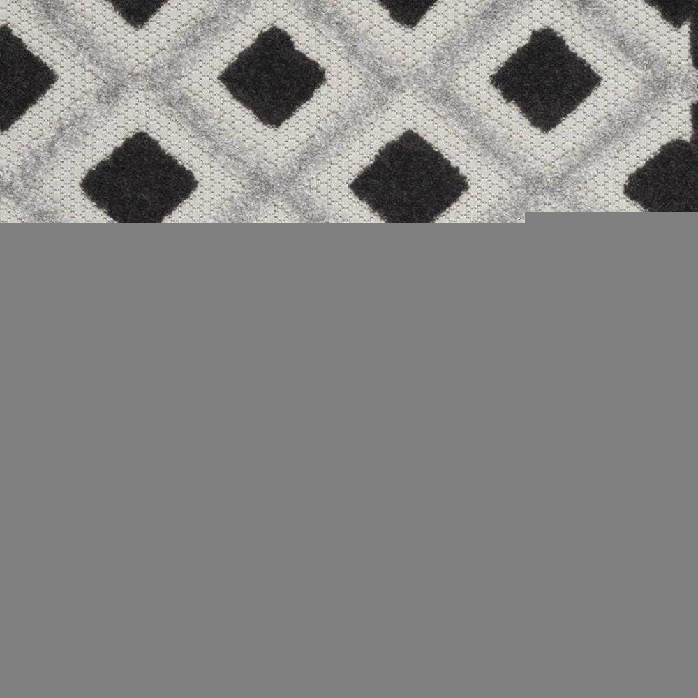 3' X 4' Black And White Indoor Outdoor Area Rug