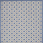 9' X 12' Blue And Gray Indoor Outdoor Area Rug