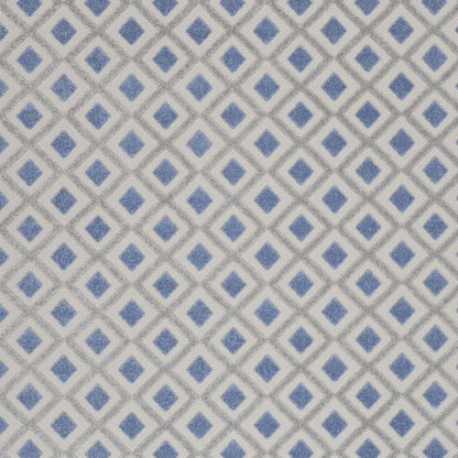 10' X 13' Blue And Gray Indoor Outdoor Area Rug