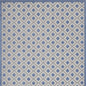 10' X 13' Blue And Gray Indoor Outdoor Area Rug