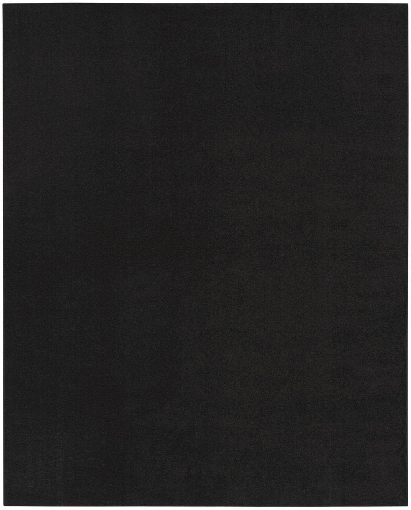 10' X 14' Black Stain Resistant Indoor Outdoor Area Rug