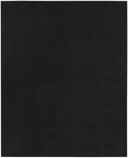 10' X 14' Black Stain Resistant Indoor Outdoor Area Rug