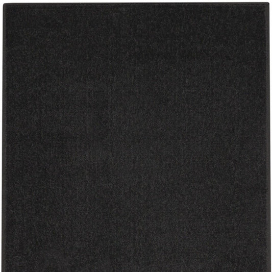 6' Black Indoor Outdoor Runner Rug
