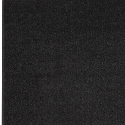 6' Black Indoor Outdoor Runner Rug