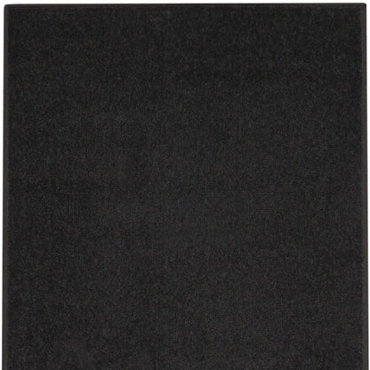 8' Black Indoor Outdoor Runner Rug