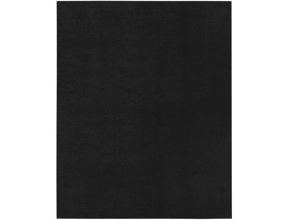 4' X 6' Black Stain Resistant Indoor Outdoor Area Rug